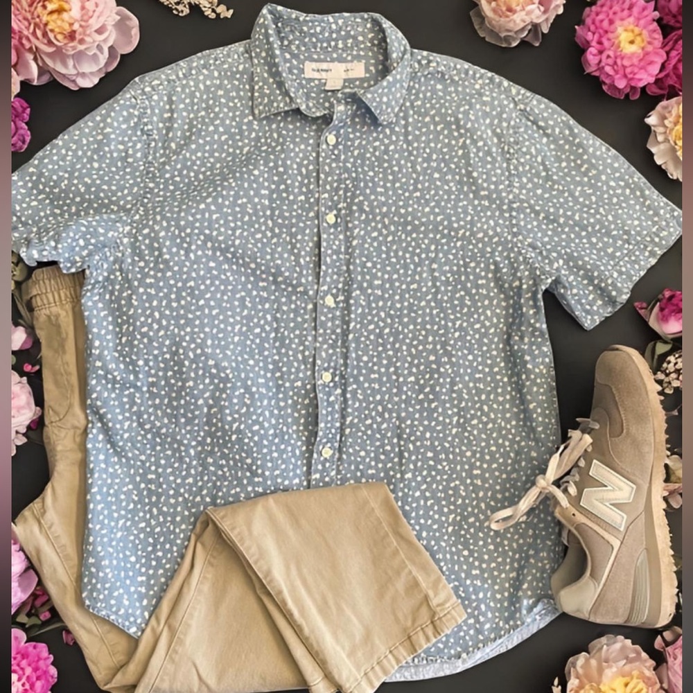 Super soft denim button down